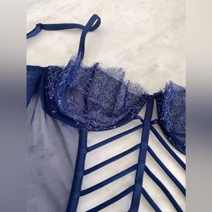 Victoria’s Secret corset blue